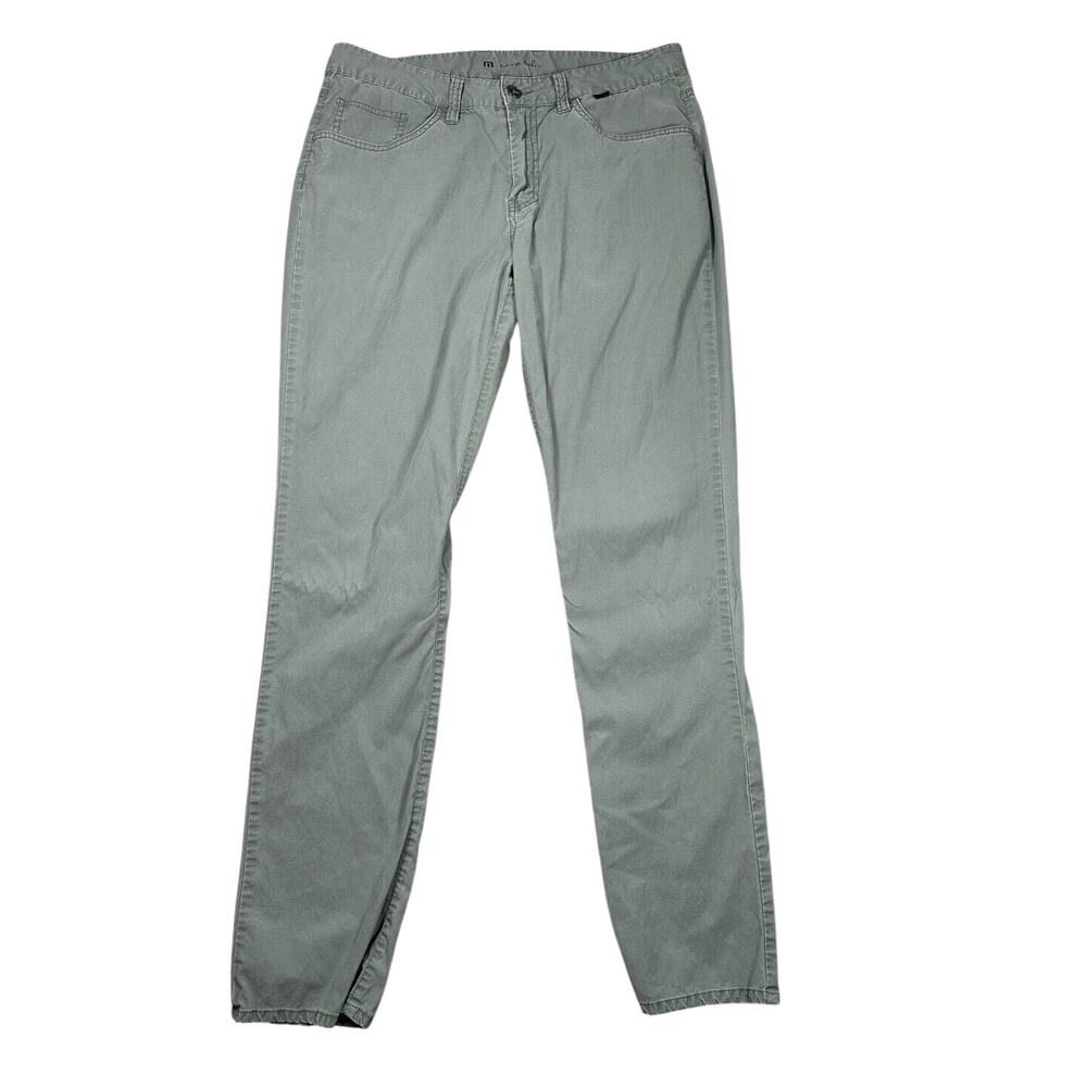 Travis Mathew Trifecta 5 Pocket Golf Pants Mens 34x32 Sage Green Tencel Chino